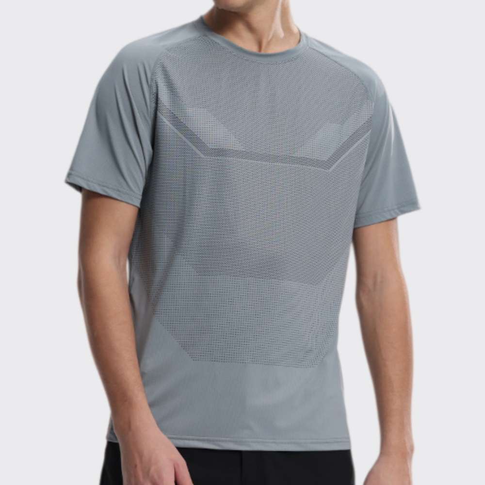 Sports Equipment Logos - Men's Fitness Sports Round-neck Short Sleeves