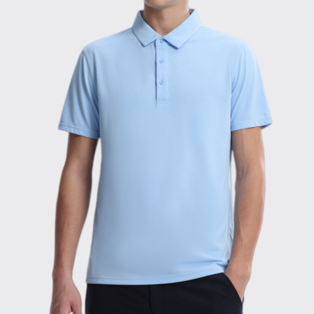 Sports Equipment Logos - Men's Sports Quick Dry Polo Short