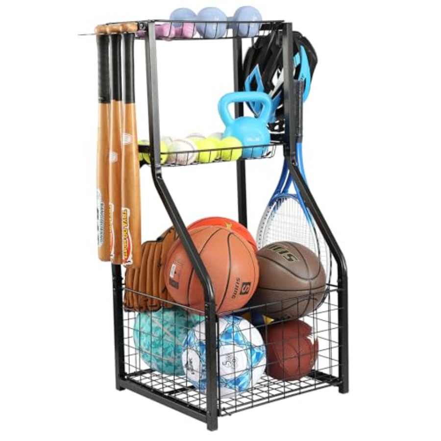Sports Equipment Outdoor Storage - Sports Equipment Organizer for Garage OrganizationBall