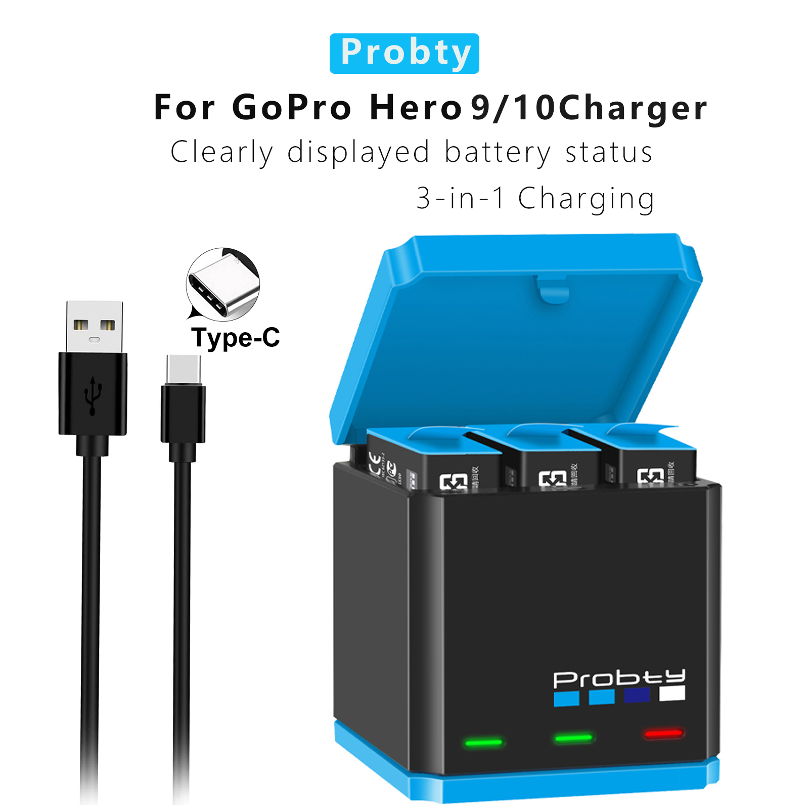 For GoPro 12 11 10 Charger, fa - Sports Equipment Cabinet incelemesi ve fiyatı