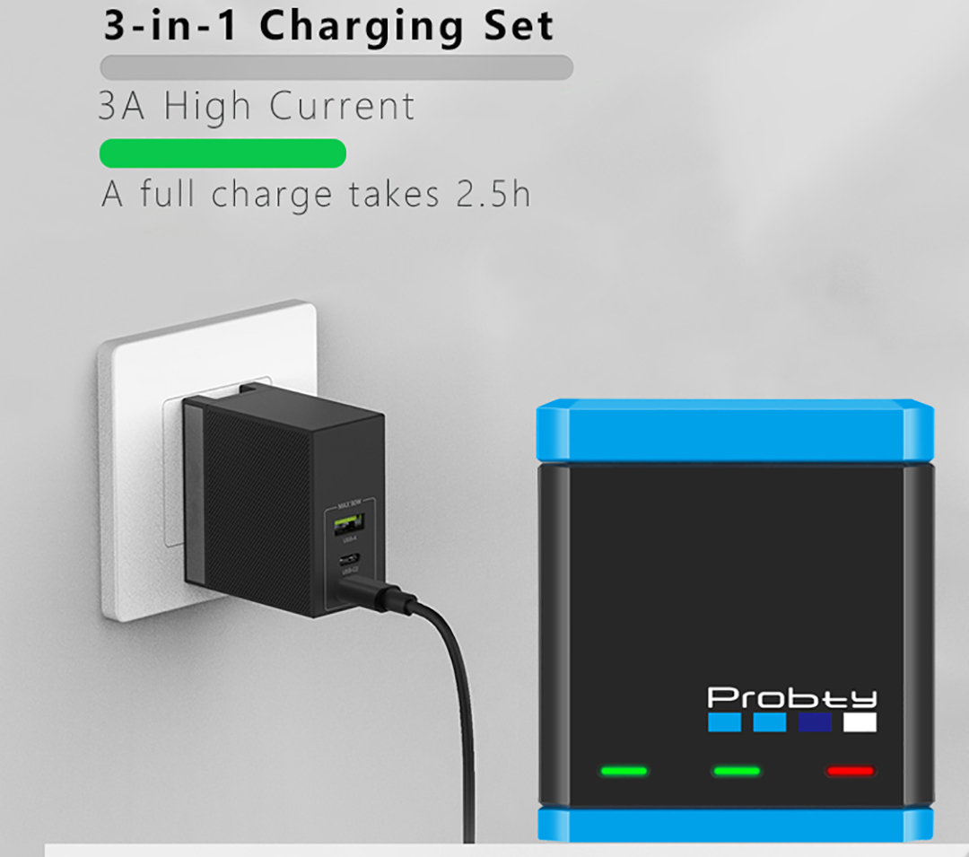 For GoPro 12 11 10 Charger, fa - Sports Equipment Cabinet incelemesi ve fiyatı