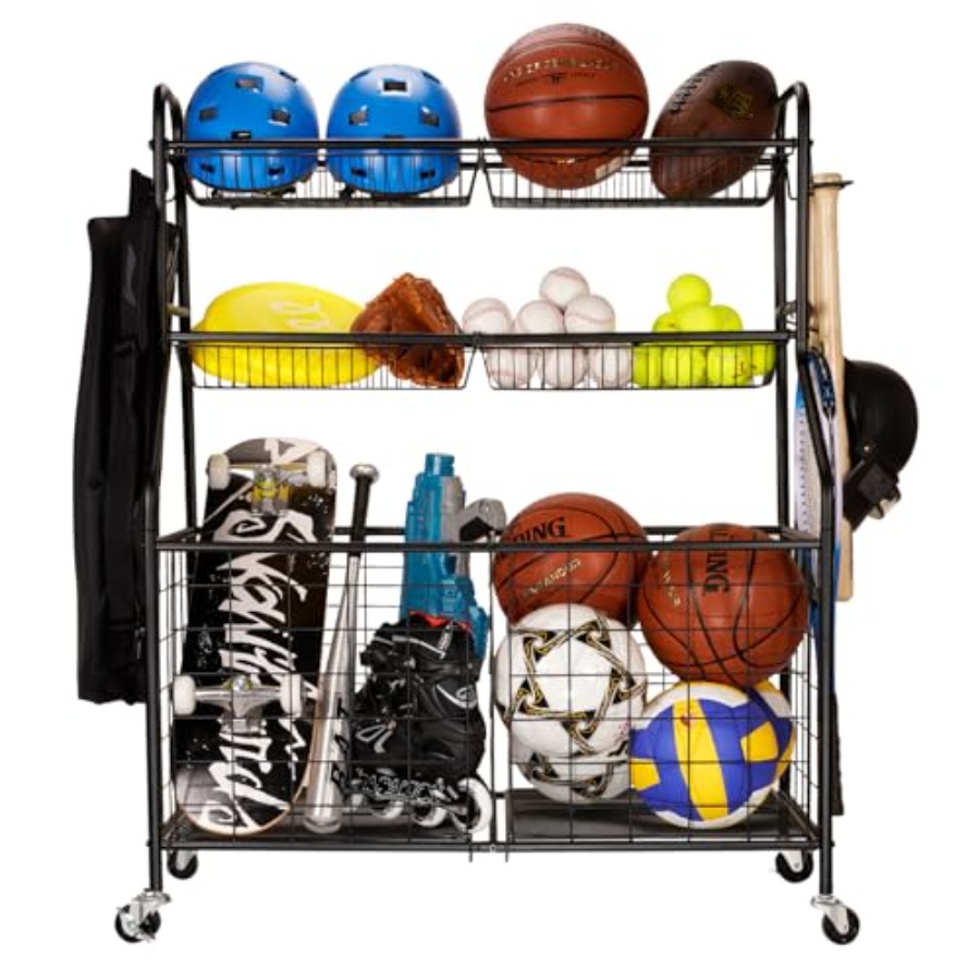 Garage Storage Rack for Sports - Sports Equipment Bat incelemesi ve fiyatı