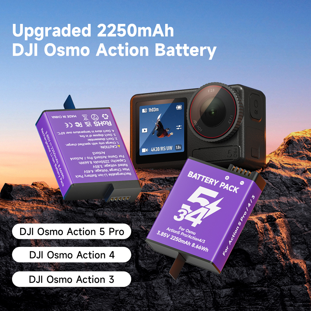 For DJI Osmo Action 5 Pro Batt - Sports Equipment Cabinet incelemesi ve fiyatı