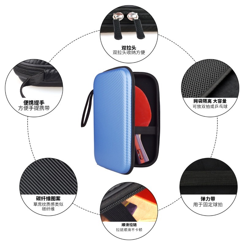 1pc Table Tennis Bat Cases Zip - Sports Equipment Bat incelemesi ve fiyatı