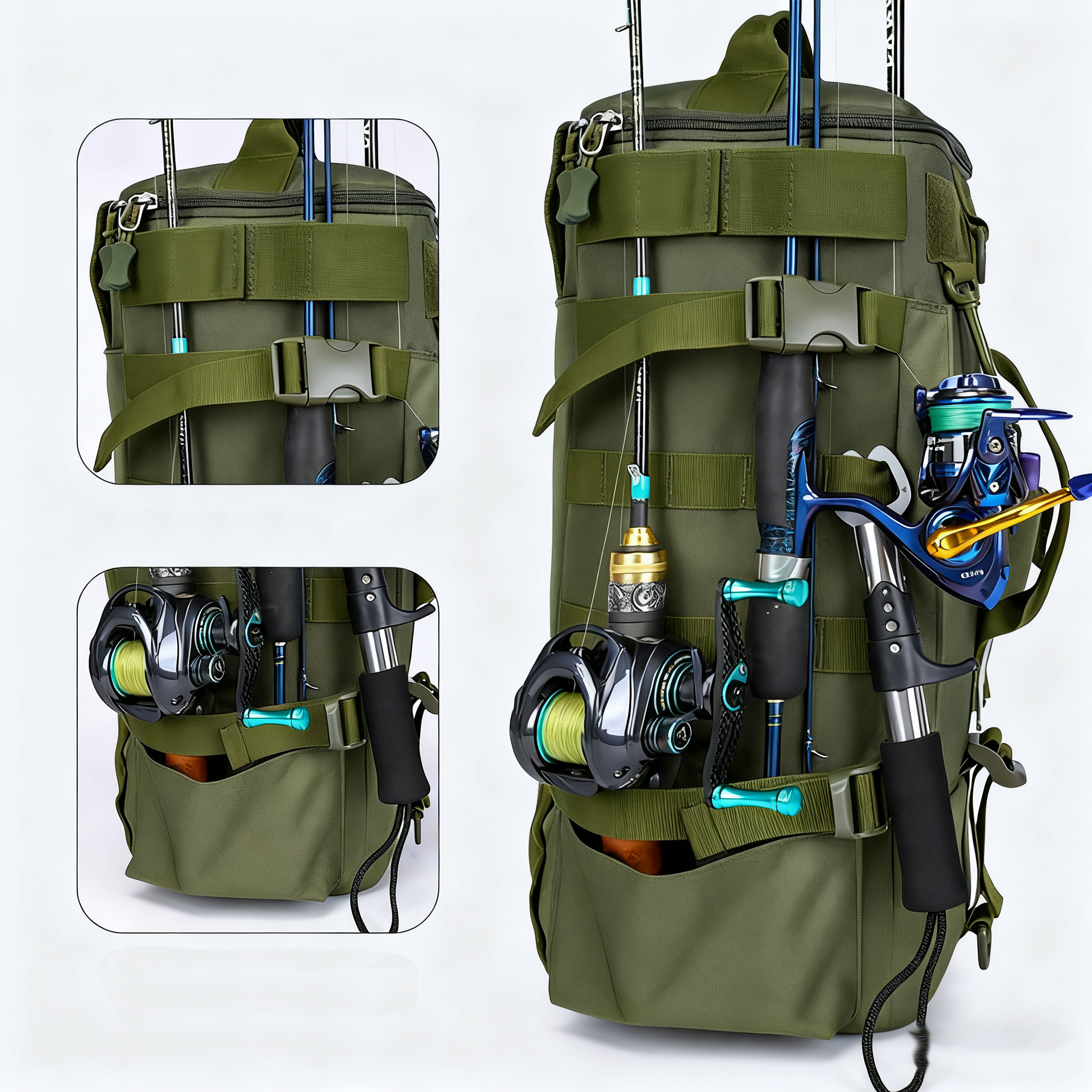 Multifunctional Fishing Backpa - Sports Equipment Outdoor Storage incelemesi ve fiyatı