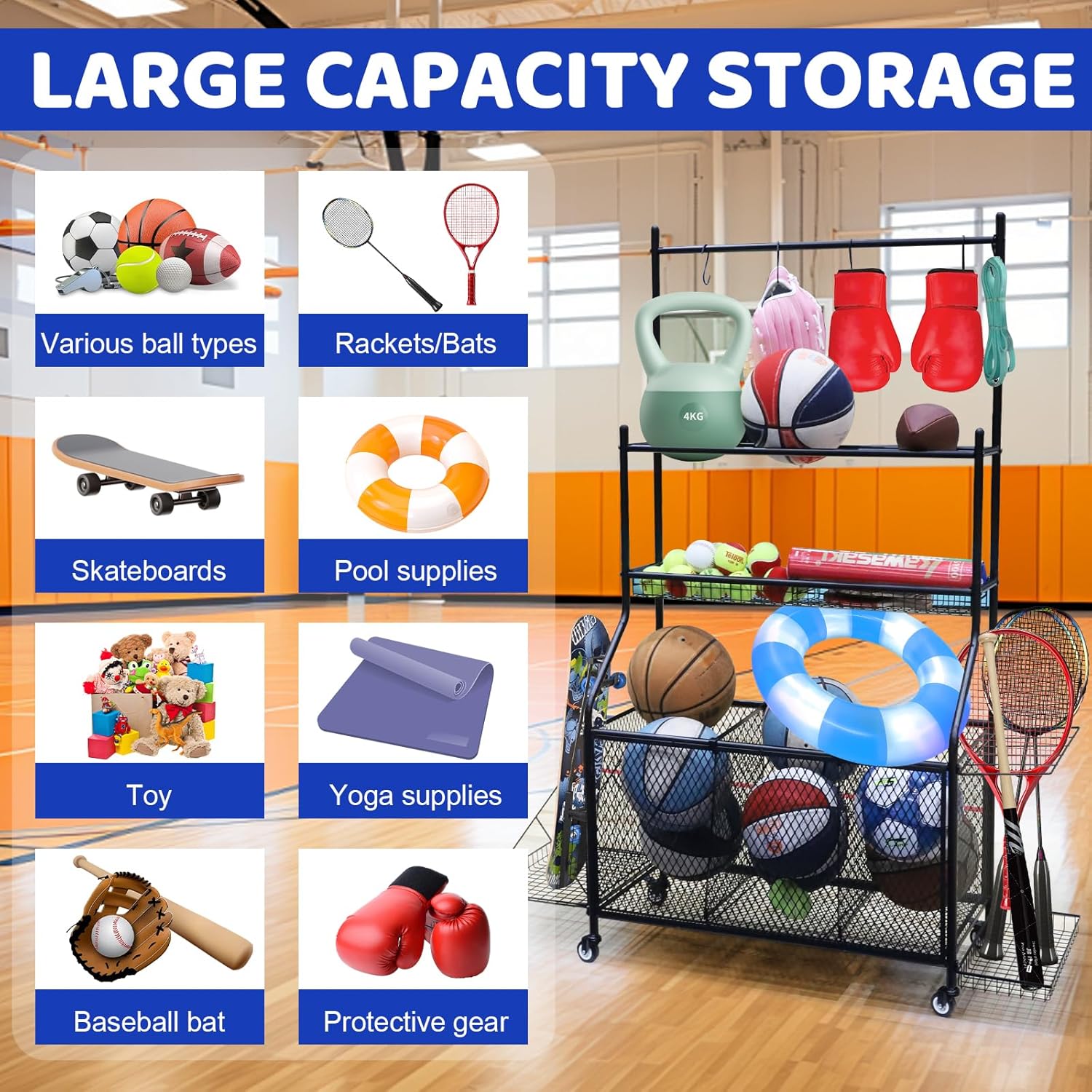 Sports Equipment Organizer,Lar - Sports Equipment Bat incelemesi ve fiyatı