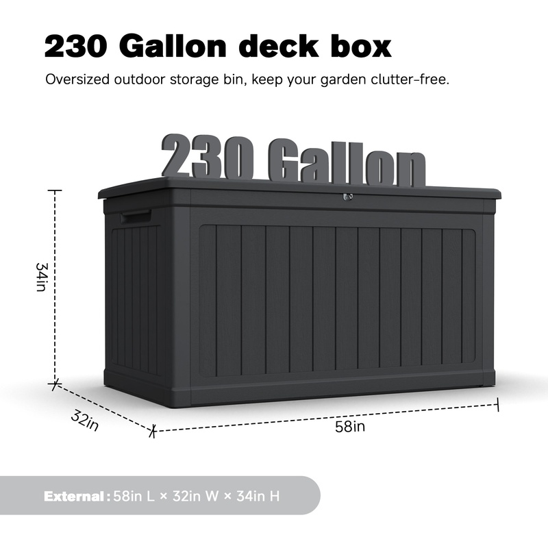 XXL Outdoor Storage Box for Pa - Sports Equipment Outdoor Storage incelemesi ve fiyatı