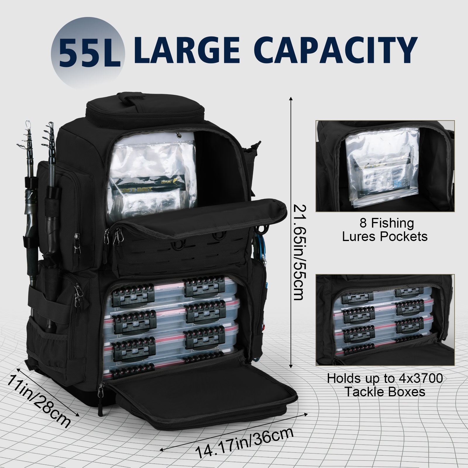 Goture 55*36*28cm Multifunctio - Sports Equipment Outdoor Storage incelemesi ve fiyatı